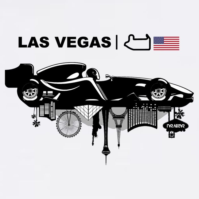 Formula Racing Car Las Vegas Circuit Usa Button