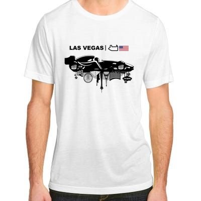 Formula Racing Car Las Vegas Circuit Usa Adult ChromaSoft Performance T-Shirt