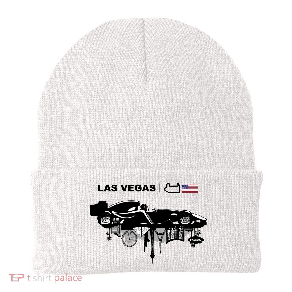 Formula Racing Car Las Vegas Circuit Usa Beanie