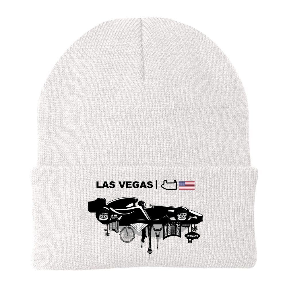 Formula Racing Car Las Vegas Circuit Usa Beanie