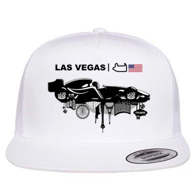 Formula Racing Car Las Vegas Circuit Usa Flat Bill Trucker Hat