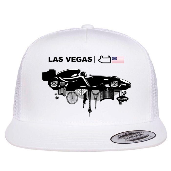 Formula Racing Car Las Vegas Circuit Usa Flat Bill Trucker Hat