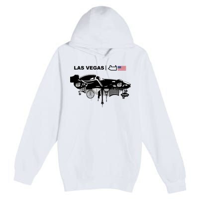 Formula Racing Car Las Vegas Circuit Usa Premium Pullover Hoodie