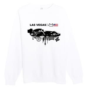 Formula Racing Car Las Vegas Circuit Usa Premium Crewneck Sweatshirt