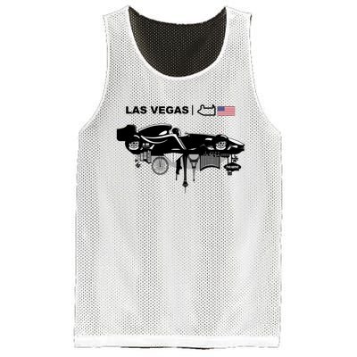 Formula Racing Car Las Vegas Circuit Usa Mesh Reversible Basketball Jersey Tank