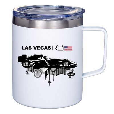 Formula Racing Car Las Vegas Circuit Usa 12oz Stainless Steel Coffee Mug