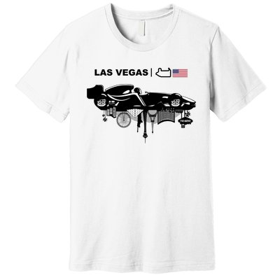 Formula Racing Car Las Vegas Circuit Usa Premium T-Shirt