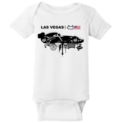 Formula Racing Car Las Vegas Circuit Usa Baby Bodysuit