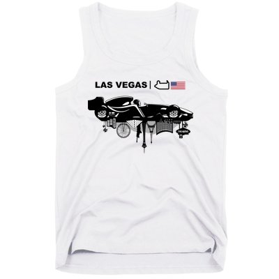 Formula Racing Car Las Vegas Circuit Usa Tank Top