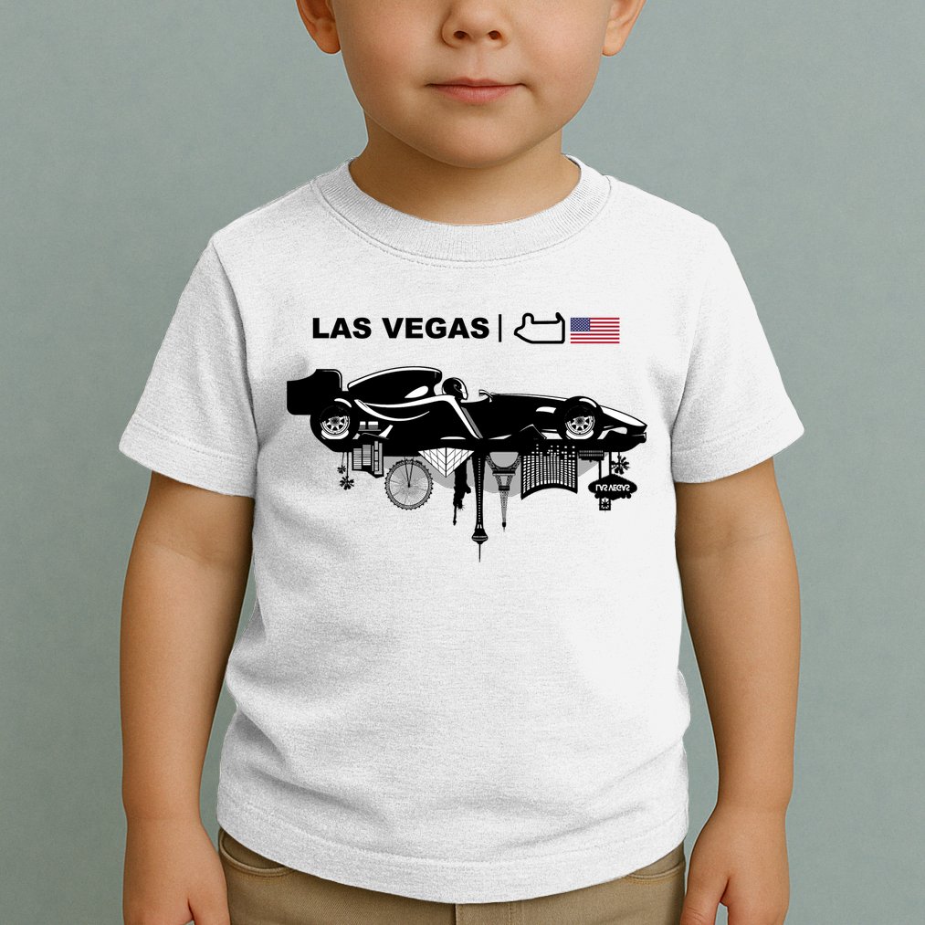 Formula Racing Car Las Vegas Circuit Usa Toddler T-Shirt