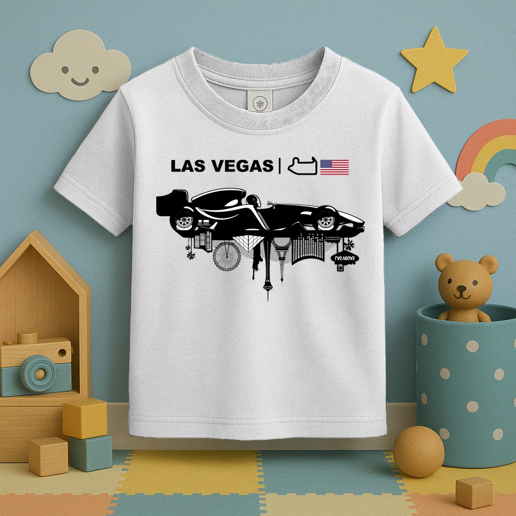 Formula Racing Car Las Vegas Circuit Usa Toddler T-Shirt