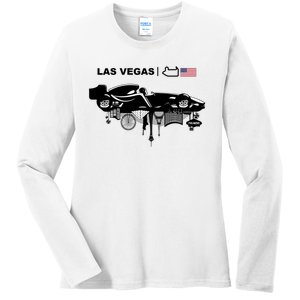 Formula Racing Car Las Vegas Circuit Usa Ladies Long Sleeve Shirt