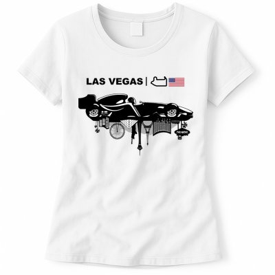 Formula Racing Car Las Vegas Circuit Usa Womens T-Shirt