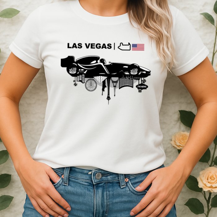 Formula Racing Car Las Vegas Circuit Usa Womens T-Shirt