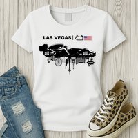 Formula Racing Car Las Vegas Circuit Usa Womens T-Shirt
