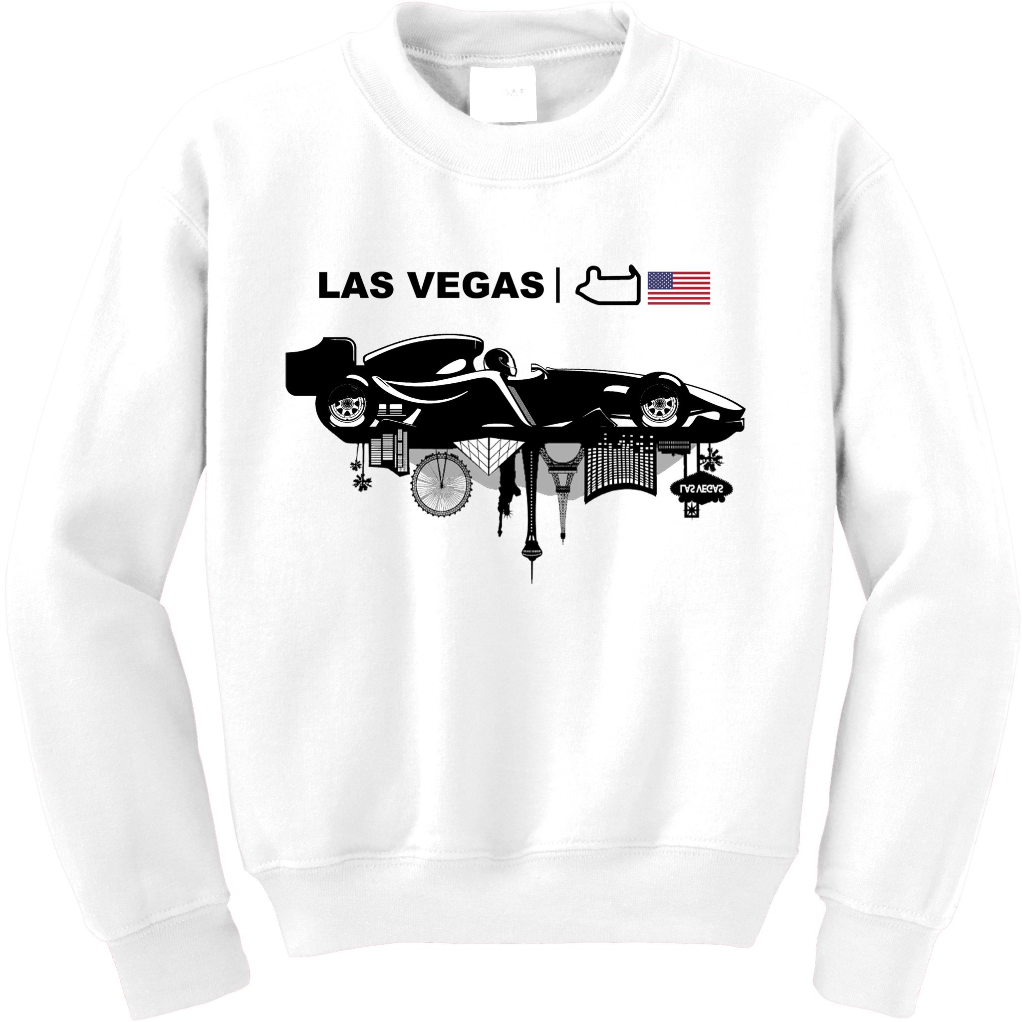 Formula Racing Car Las Vegas Circuit Usa Kids Sweatshirt