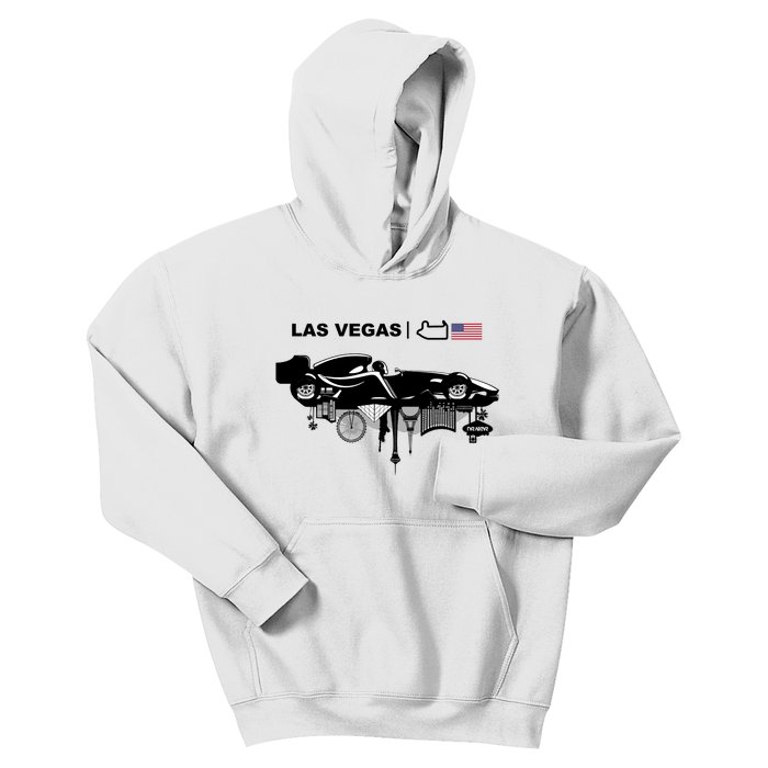 Formula Racing Car Las Vegas Circuit Usa Kids Hoodie