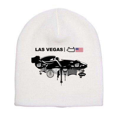 Formula Racing Car Las Vegas Circuit Usa Short Acrylic Beanie