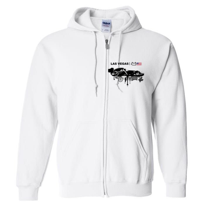 Formula Racing Car Las Vegas Circuit Usa Full Zip Hoodie