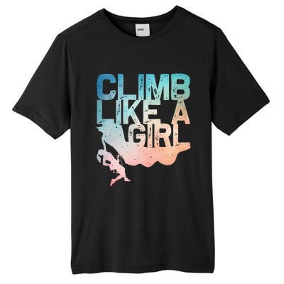 Funny Rock Climbing Rock Climber Tall Fusion ChromaSoft Performance T-Shirt