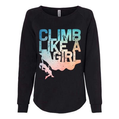 Funny Rock Climbing Rock Climber Womens California Wash Sweatshirt