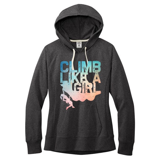 Funny Rock Climbing Rock Climber Women's Fleece Hoodie