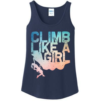 Funny Rock Climbing Rock Climber Ladies Essential Tank