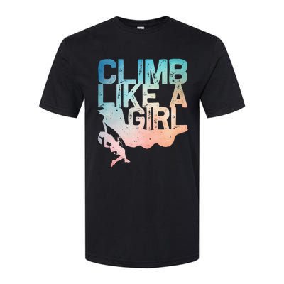 Funny Rock Climbing Rock Climber Softstyle® CVC T-Shirt