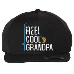 Fishing Reel Cool Grandpa Father’S Day Gift For Fisher Cute Gift Wool Snapback Cap