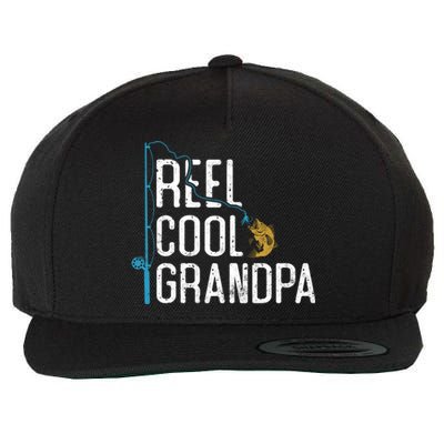 Fishing Reel Cool Grandpa Father’S Day Gift For Fisher Cute Gift Wool Snapback Cap