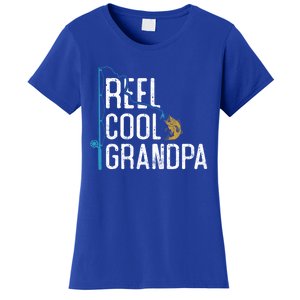 Fishing Reel Cool Grandpa Father’S Day Gift For Fisher Cute Gift Women's T-Shirt