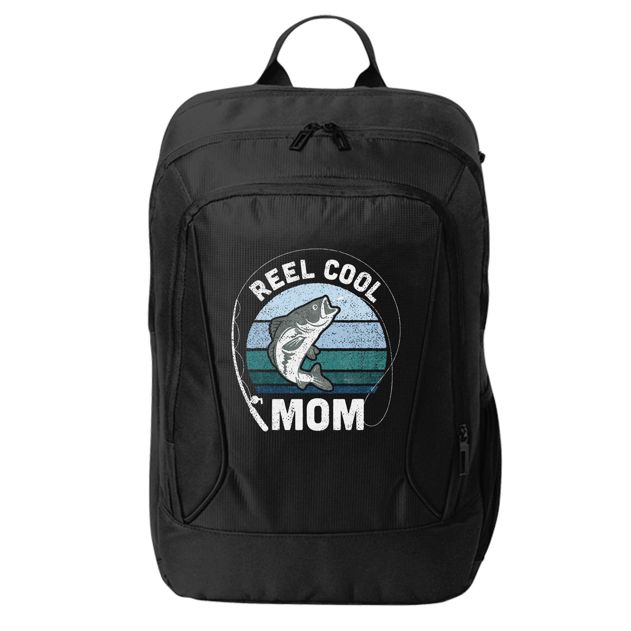 Funny Reel Cool Mom Fishing Mothers Day City Backpack
