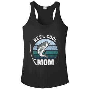 Funny Reel Cool Mom Fishing Mothers Day Ladies PosiCharge Competitor Racerback Tank