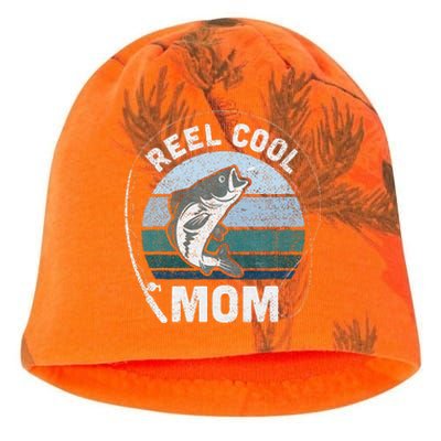 Funny Reel Cool Mom Fishing Mothers Day Kati - Camo Knit Beanie