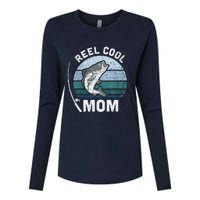 Funny Reel Cool Mom Fishing Mothers Day Womens Cotton Relaxed Long Sleeve T-Shirt