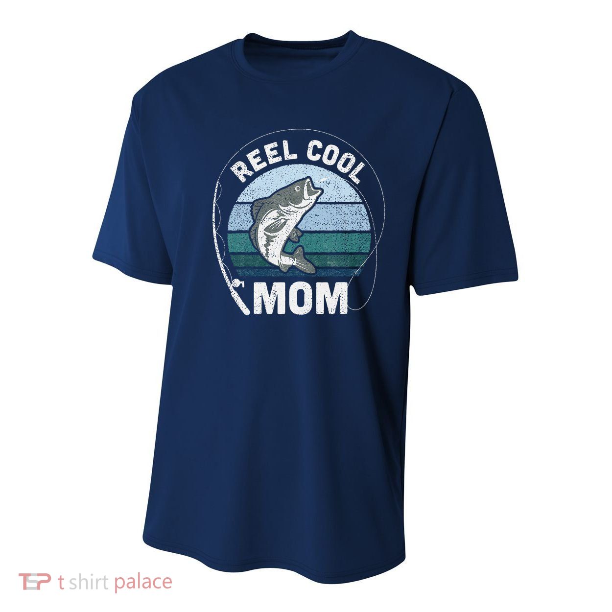 Funny Reel Cool Mom Fishing Mothers Day Youth Performance Sprint T-Shirt