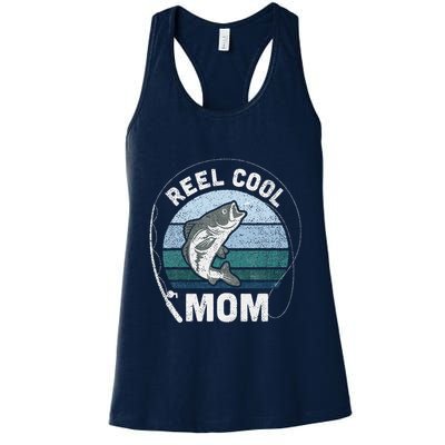 Funny Reel Cool Mom Fishing Mothers Day Womens Tank Top