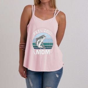 Funny Reel Cool Mom Fishing Mothers Day Women's Strappy Tank