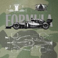 Formula Racing Car Silhouette Mechanical Engineering Design Legacy Tie Dye Trucker Hat