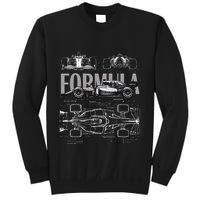Formula Racing Car Silhouette Mechanical Engineering Design Sweatshirt