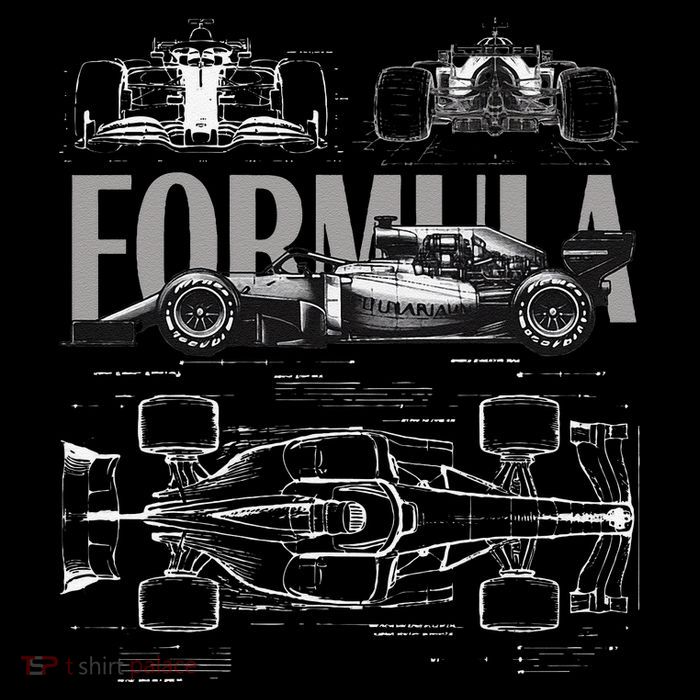 Formula Racing Car Silhouette Mechanical Engineering Design Sweatshirt