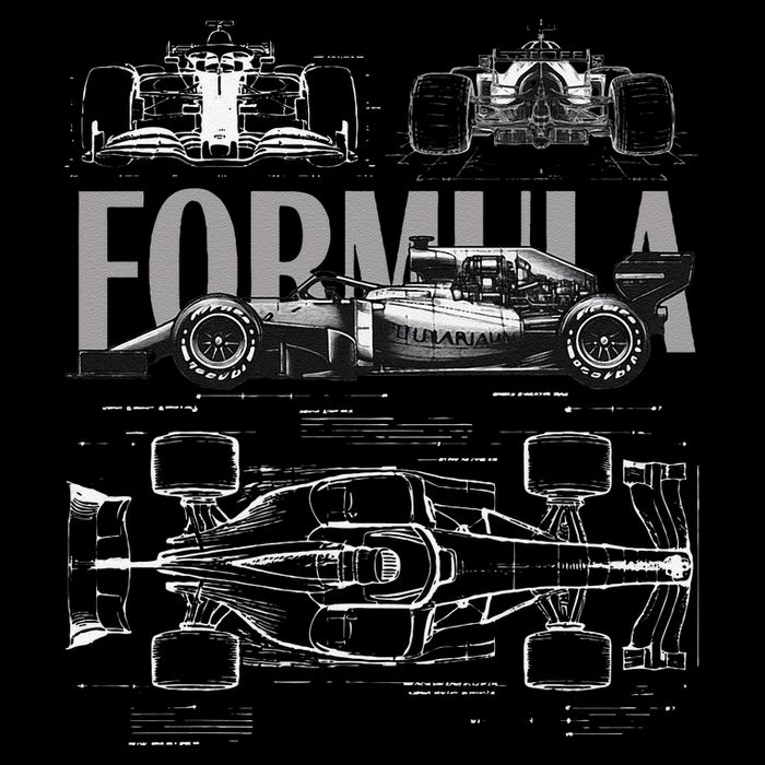 Formula Racing Car Silhouette Mechanical Engineering Design Impact Tech Backpack