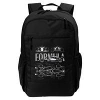 Formula Racing Car Silhouette Mechanical Engineering Design Backpack