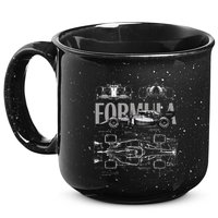 Formula Racing Car Silhouette Mechanical Engineering Design 15oz Campfire Ceramic Mug