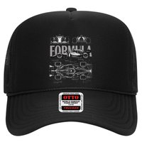 Formula Racing Car Silhouette Mechanical Engineering Design Hat