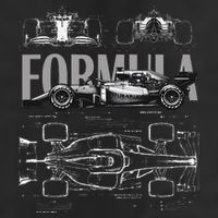 Formula Racing Car Silhouette Mechanical Engineering Design Hat
