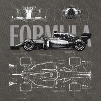 Formula Racing Car Silhouette Mechanical Engineering Design Cotton Canvas Backpack