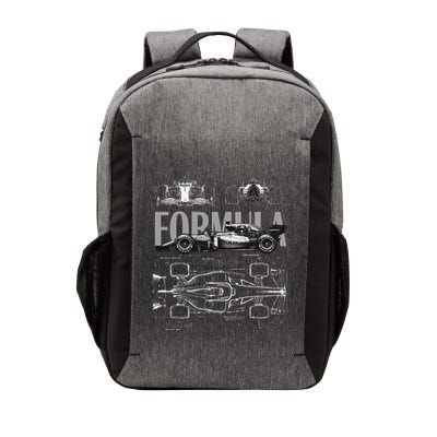 Formula Racing Car Silhouette Mechanical Engineering Design Vector Backpack