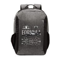 Formula Racing Car Silhouette Mechanical Engineering Design Vector Backpack