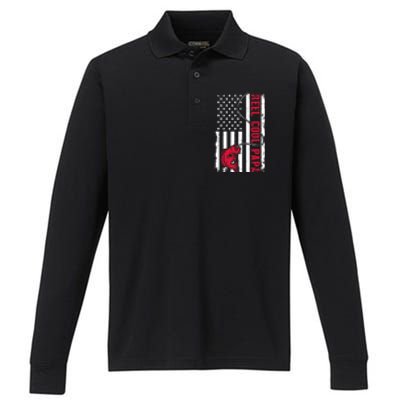 Fishing reel cool papa Performance Long Sleeve Polo